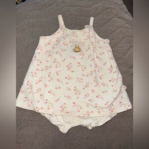 Vintage Classic Pooh Floral Romper